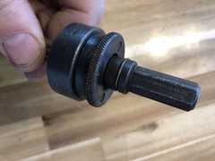 The L.S. Starrett Co. A-2 A2 Hole Saw Arbor Shank W 1/4″ Drill Bit Good Cond.