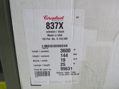 coroplast 837X-19-25-BLK Qty of 6 per Lot 19mm x 25m Automotive Adhesive Tape;