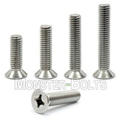 #4-40 Phillips Flat Head Machine Screws, 82° Countersunk A2 Stainless Steel