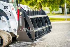 Skid Steer Rock Rake Root Grapple Attachment for Kubota Machines 78″ Wide