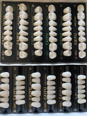 3 Complete Sets Acrylic Denture Teeth A1 A2 A3 A3.5 S M L X-L 84 In BOX