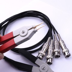 Kelvin LCR Test Tester Probe Lead Clip Cable With 4 BNC For LCR Meter Terminal