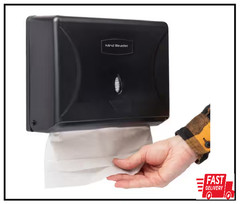 Wall Mount Black Paper Towel Tri-Fold Towel Dispenser