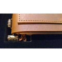 100% Genuine Leather Notebook Journal Gift Set Fountain Pen Brown 5x7in Gift Box