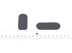 1″ x 2-1/2″ x 1/8″ Peel & Stick Oval Silicone Feet – Audio Repair Amps Mixers