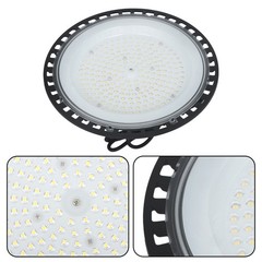 4 Pcs UFO LED 150W High Bay Light Lighting Fixture 18000LM With Hook Safety Rope
