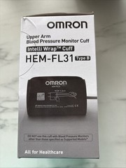 Omron HEM-FL31 Type B Upper Arm Blood Pressure Cuff 22-42cm NEW CUFF ONLY