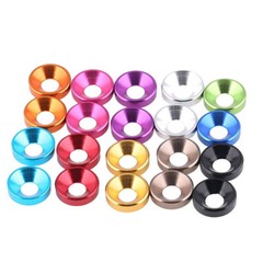 M2 M2.5 M3 M4 M5 M6 M8 Countersunk Washers Anodised Aluminium Alloy Multicolour