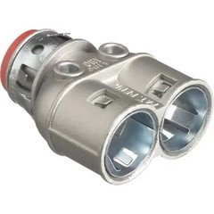 Arlington 3838AST 3/8″ Snap2It Duplex Connector Insulated Throat