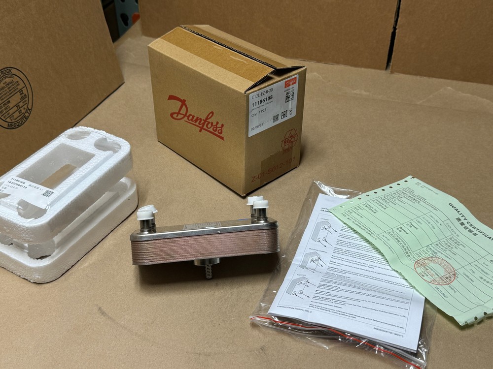 Danfoss Micro Plate Carrier Chiller Heat Exchanger C12L 3″x6″