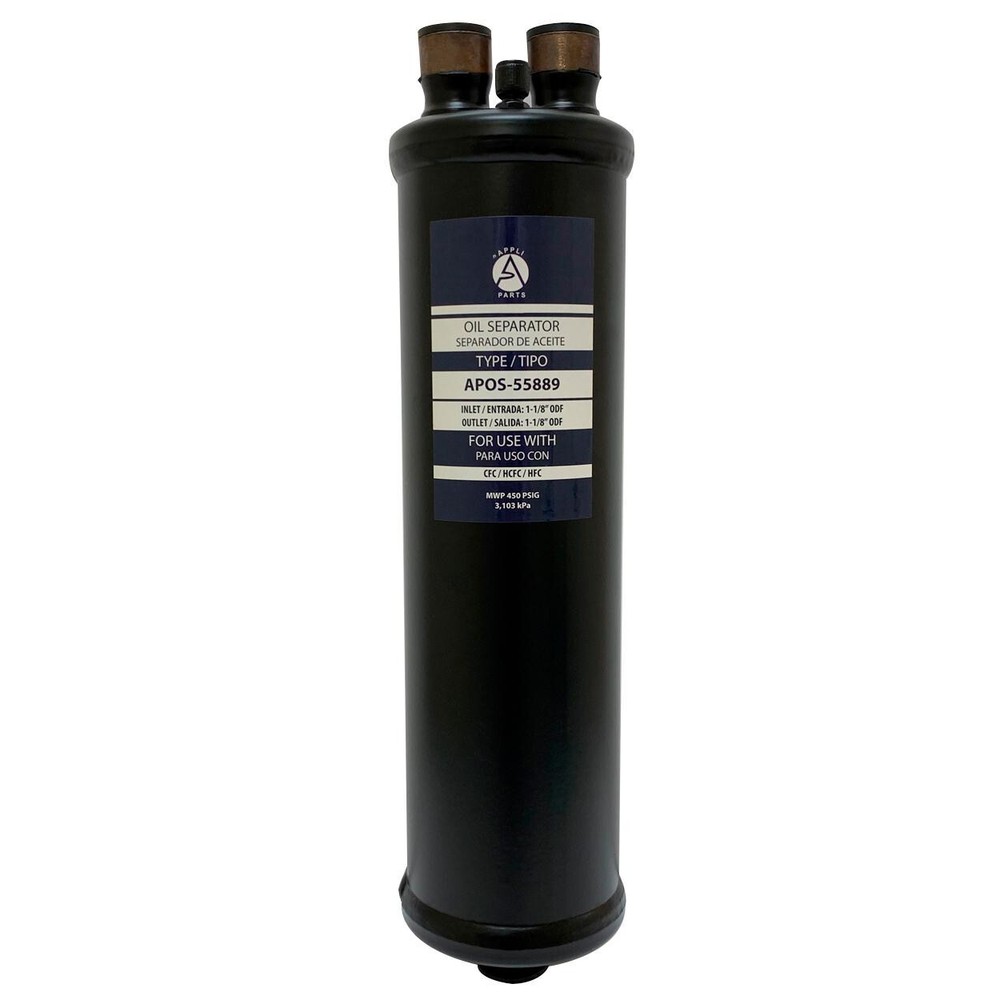 Appli Parts APOS-55889 1-1/8 in ODF Oil Separator, compatible with CFC,HCFC,HFC,