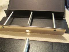 SPECIALTY LOOSE LEAF Piano-Hinge Compression/Pull Binder Expands 3″ – 5-1/2″ EUC