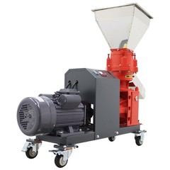 220V 150-200KG/h 3mm Feed Pellet Mill Machine Feed Pelletizer with 4 Rollers