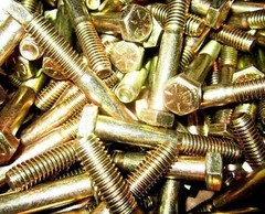 7/8″-9 X 4″ Grade 8 Yellow Zinc Hex Cap Screws