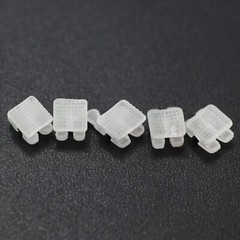 Dental Orthodontic Ceramic Brackets Metal Slot Roth MBT 022 018 3W/H 3M Clarity