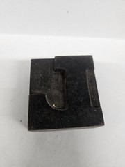 Antique Wood Letterpress Letter J Type Print Block – 2″ x 1.75″