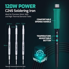 YIHUA 982D-III Precision Soldering Station and Tweezers For Microscope Soldering