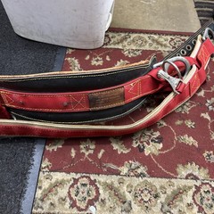 Climb Right Spyder MFG Climbing Saddle Lanyard Kit Weaver Leather Pads 1030