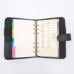 Day-Timer Avalon Personal Organizer Black 1990s New 6-Ring Portable Planner