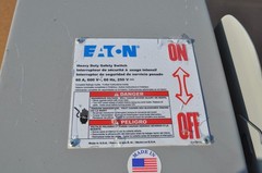 EATON DH362NRK HEAVY DUTY SAFETY SWITCH FUSIBLE,3P ,60A,600V,NEMA 3R OUTDOOR