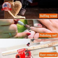 AUSTOR Aluminum Oxide Sanding Drum Set with Free Box Including 120 Pieces Drum S