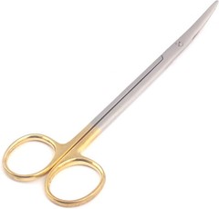 New T/c Metzenbaum Scissors 5.5″ Curved With Tungsten Carbide Inserts
