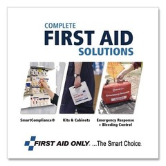 First Aid Only Lightweight Nitrile Gloves, One Size Fits Most, Clear, 2/Box