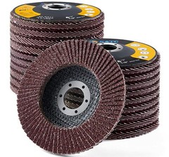 40x 4.5″ 4-1/2″ Flap Disc 40 60 80 120 Grit Angle Grinder Sanding Grinding Wheel