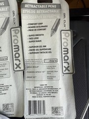 Promarx Retractable Pens 3-2pk Blue 3-2pk Black