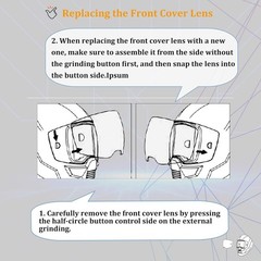 5Pack 0700000802 Clear Front Cover Lens,Replaceable ESAB Sentinel A50 5 Pack