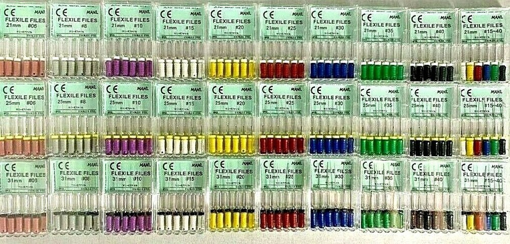 Mani Dental Root Canal Endo S S K Flex-files All Length & Sizes 30 Files/pk