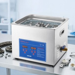 VEVOR Ultrasonic Cleaner 15L-Class Ultrasonic Parts Cleaner 40kHz for Glasses