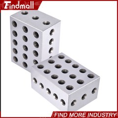 Ultra Precision 1 Matched Pair 2-3-4 Blocks 23 Holes .0002″ Precision New