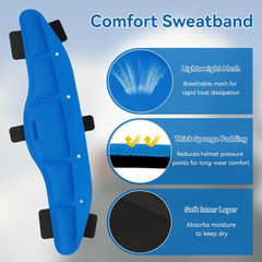 Hard Hat Sweatband, Hard Hat Cooling Liner for Safety Helmets, Reusable
