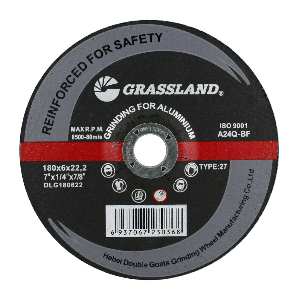 Grinding Disc, Aluminum Grinding wheel – 7″ x 1/4″ x 7/8″ – T27