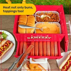 Compact Hot Dog Steamer and Multi-Appetizer Warmer – Ideal for Gatherings!