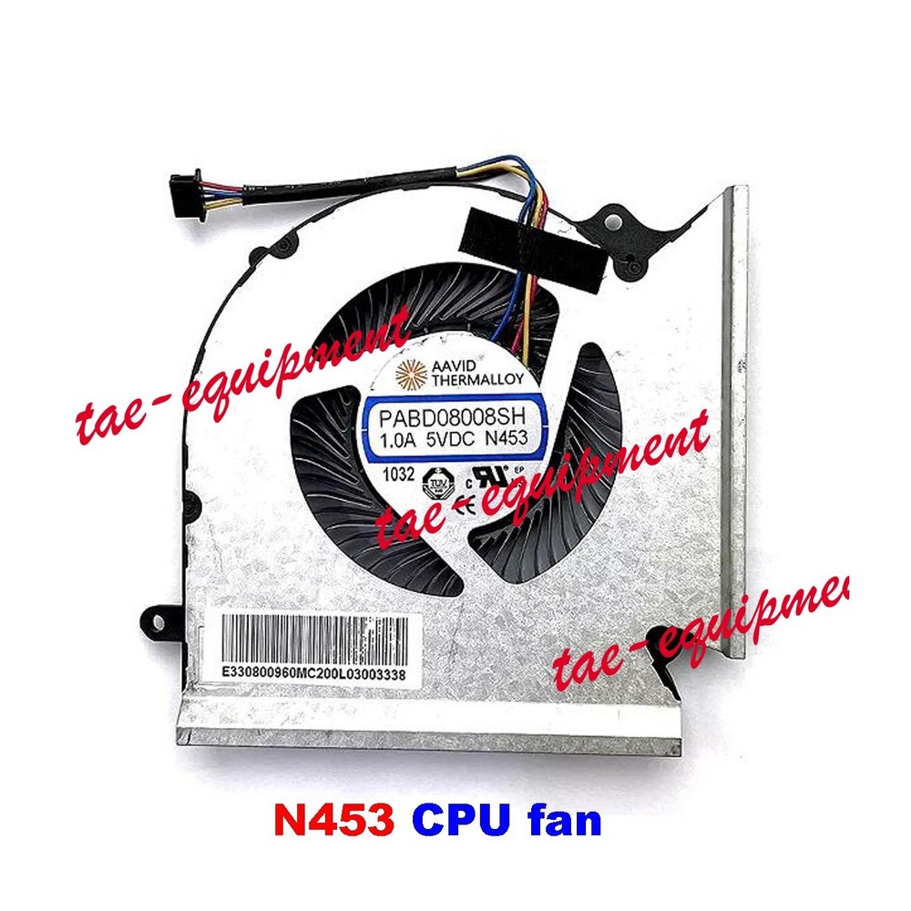 PABD08008SH N453 N454 Fit for MSI GE66 GP66 GL66 CPU GPU Cooling Fan 5VDC 1.0A