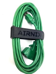 AIRNIX Hook and Loop Reusable Nylon Cinch Straps, Securing Cable Straps, Black