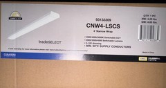 COLUMBIA LIGHTING CNW4-LSCS LED Fixture 4′ (Sold In Cases Of 4)