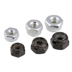 3/16 1/4 5/16 3/8 4# 5# 6# 8# 10# UNC BSW BLACK/ WHITE ZINC NYLON HEX LOCK NUTS