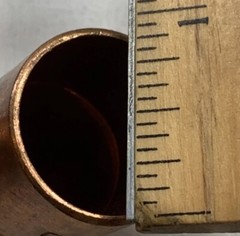 21 COPPER PIPE FITTINGS ELBOWS TEES Solder Sweat Various Sizes COPPER PLUMBING