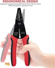 WGGE WG-015 Professional 8-inch Wire Stripper/wire crimping tool, Wire Cutter, W