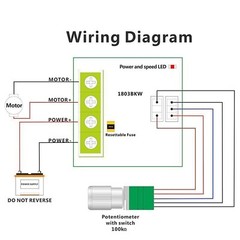 2X 6V 12V 2A 30W DC Motor Speed Controller PWM Adjustable Variable Driver Switch