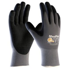34-844 MaxiFlex Nitrile Grip Dotted Palm Coated PROTECTIVE WORK GLOVES 12-XLARGE