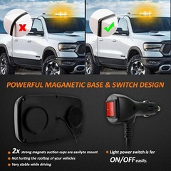 72 LED Roof Top Strobe Beacon Light Bar for for Tow Trucks, Snow Plows，Vehicles