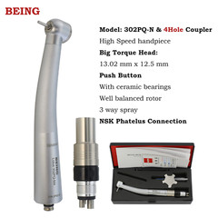 BEING Dental High Speed Handpiece Fiber Optic Turbine LED Coupler fit NSK