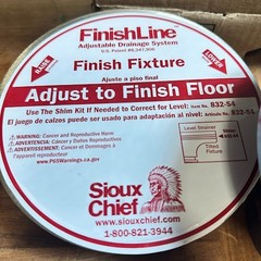 SIOUX CHIEF Finish Line 3″ PVC Hub Adjustable Floor Cleanout Drain Nickel-Bronze