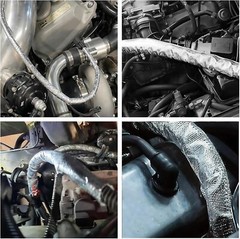 6mm ID Self-wrap Heat Shield Sleeve Thermal Reflective for Cable Wire Hose 1M