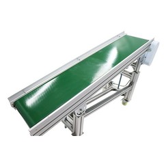 110V 59″×11.8″ Inclined Wall PVC Conveyor Belt Transport Machine Load 66-88Lbs