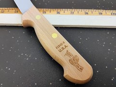 Dexter USA Skinning Knife Wood Handle 6inch Curved Hi Carbon Steel FactorySecond